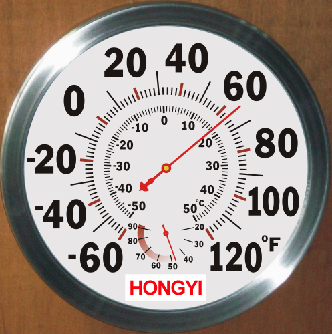 12" Thermometer Humidity Gauge