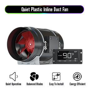 Quiet Plastic Inline Duct Fan