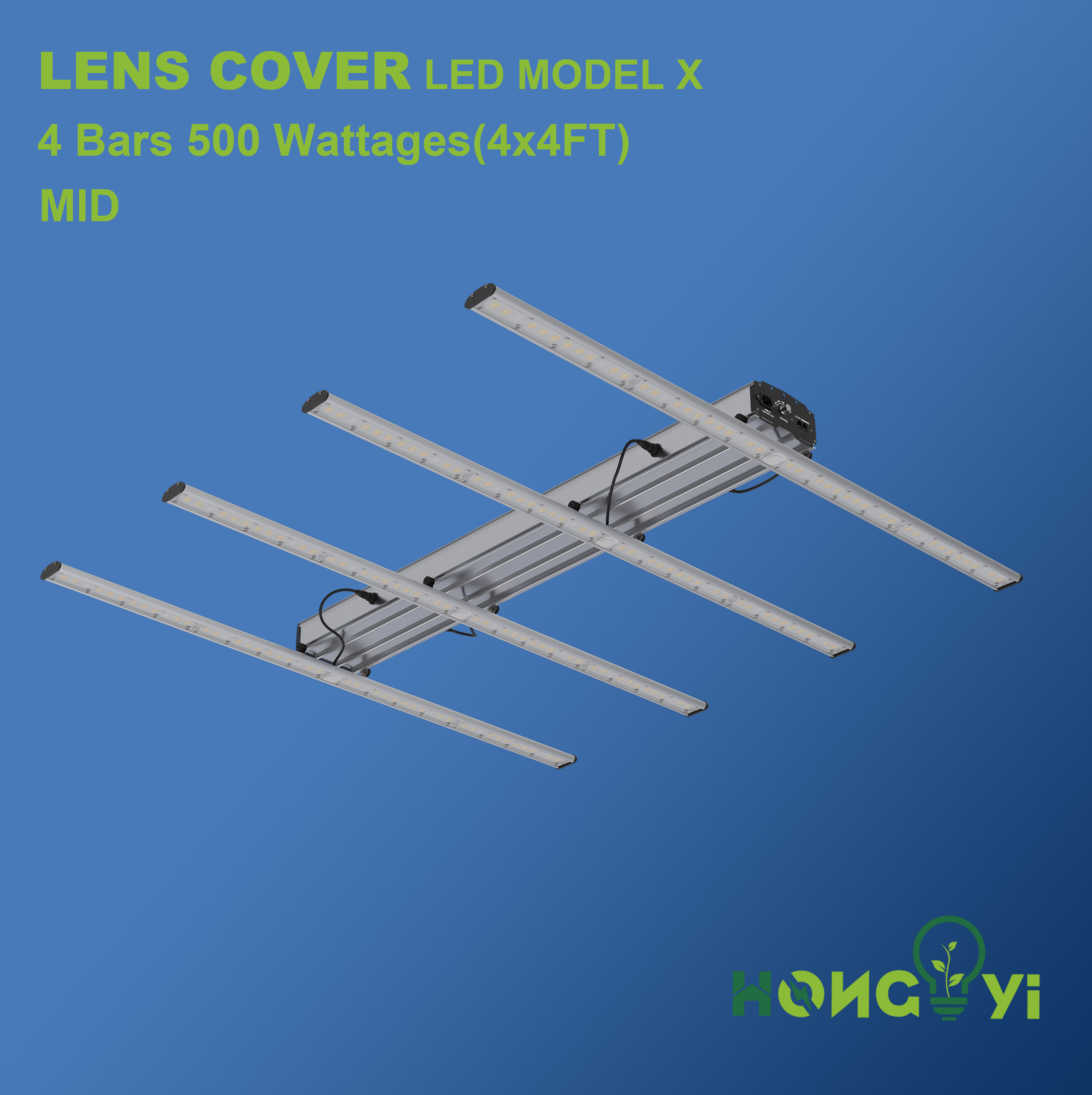 LENS Cover LED Model X 4 bars 500W MID 3V 2835