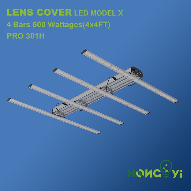LENS Cover LED Model X 4 bars 500W Samsung 301H